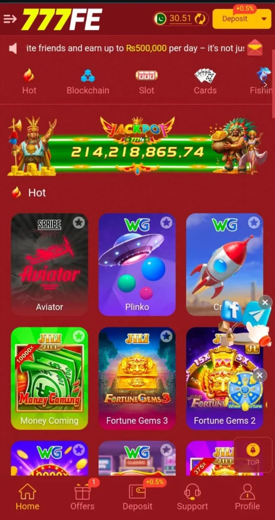 777fe Game APK – Top Gaming Platform to Play and Earn 3 777fe Game APK features image