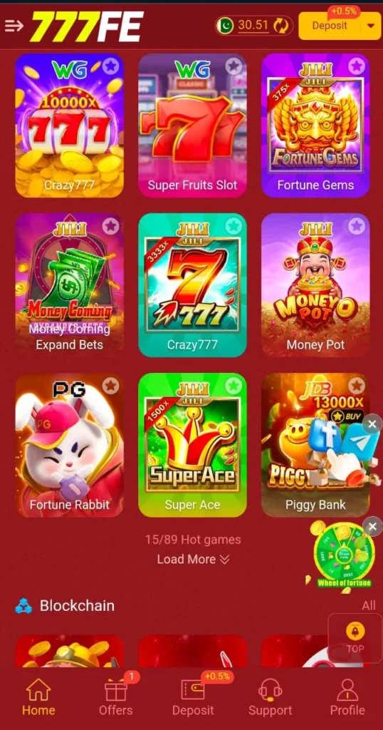 777fe Game APK – Top Gaming Platform to Play and Earn 2 777fe Game APK interface image